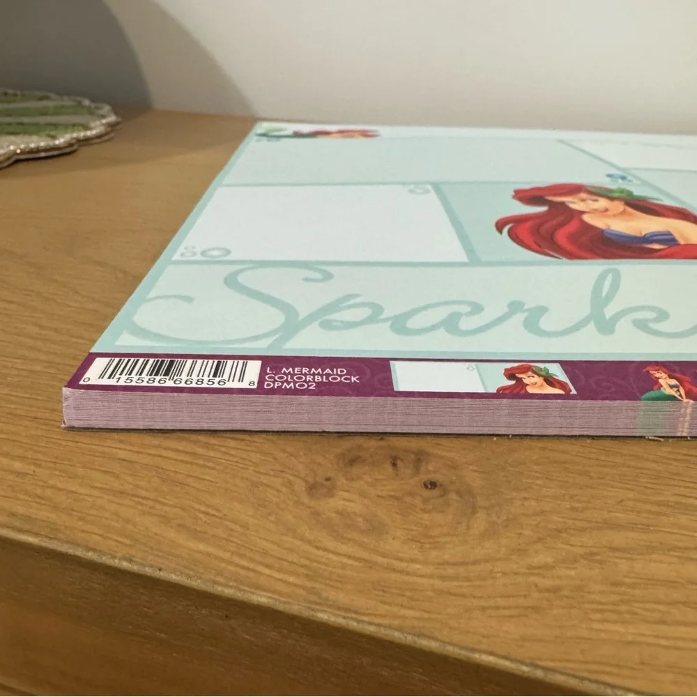 Vintage Disney Ariel Little Mermaid 12”x12” Scrapbook Paper Lot